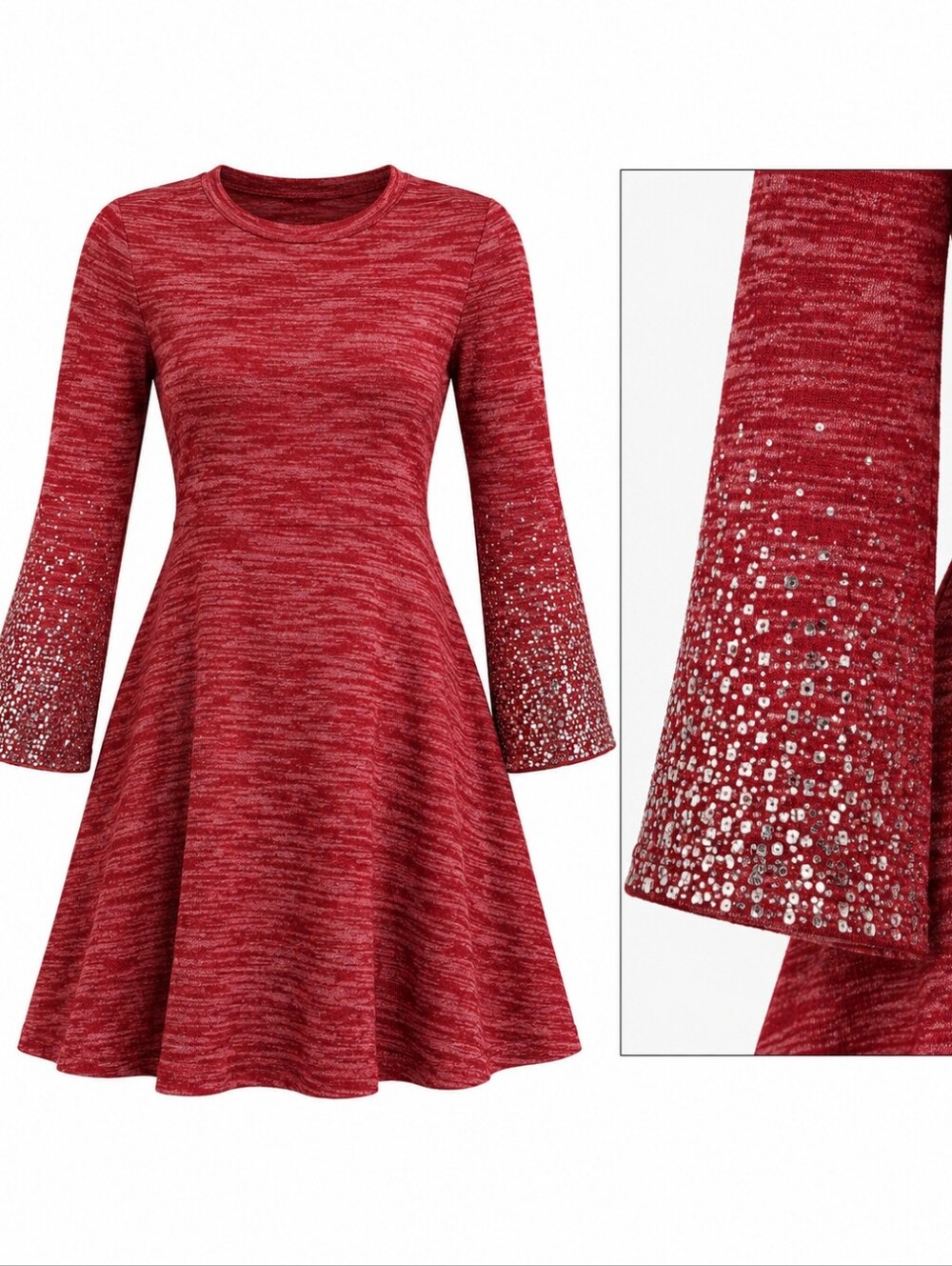 Wonder Nation Red Casual Kids Dress